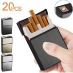 2-in-1 Aluminum Case Box Rechargeable USB  Lighter: Sleek and Versatile Fire Starter for All  Occasions - Ignite with Style and Ease