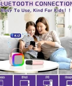 K12 Speaker High-end Bluetooth Audio Small Home Ktv Karaoke Microphone Professional Children's Singing Bluetooth Speaker Column