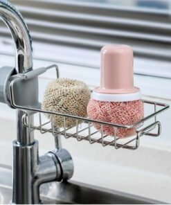 Faucet Sponge Holder for Kitchen Sink Caddy Storage Rack Holder Stainless Steel Dish Soap and Sponge Holder  for Kitchen and Bathroom -Best Rate