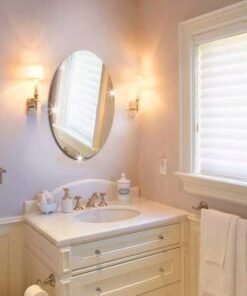 Alternative view of WallDaddy - Self Adhesive Plastic Oval Mirror for Wall Stickers (20x12.5) Cm Frameless Flexible Mirror for Bathroom | Bedroom Mirror | Living Room (J-Oval Mirror) Wall Sticker Mirror Non-Glass, Silver, Unframed