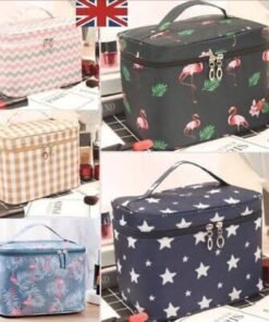 Cosmetic Bag Colorful Stars Women Makeup Case Travel Storage Organizer