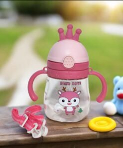 Alternative view of বাচ্চাদের জন্য খুবই চমৎকার একটি ওয়াটার বোতল Alled Baby Drinking Cup, Sippy Cup Children from 6 Months Leak-proof Drinking Cup, Weighted Straw Drinking Cup Toddler with Handles Lanyard 300 ml