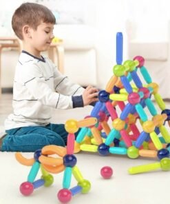 36 pcs Magnetic Sticks Building Blocks Magnetic Construction Set Educational Toys for Kidsবাচ্চাদের ব্রেন বুস্টিং টয়