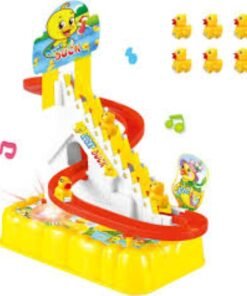 Alternative view of Baby Duck Track Toy Yellow Duck Racing Suit Climbing Stairs Toy With Flashing Light Music Track Small Duck Electric Toys-বাচ্চা হাঁসের ট্র্যাক খেলনা হলুদ