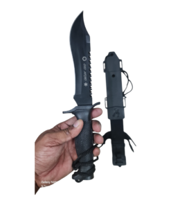 Alternative view of SDS NEGRO Fruit Cutter kitchen accessories knife  NEGRO ACLE BOWIE/HQ EDITION / 7.5" BLADE/CLAM PACK  Tourist self-defense knife Knife for self-defense survival knife