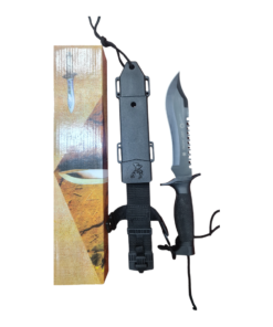 SDS NEGRO Fruit Cutter kitchen accessories knife  NEGRO ACLE BOWIE/HQ EDITION / 7.5" BLADE/CLAM PACK  Tourist self-defense knife Knife for self-defense survival knife