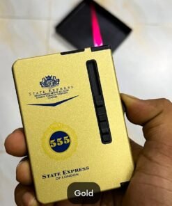 Gas Cigarette Lighter – Windproof & Flameless | 4 Colors (White, Black, Red, Gold)