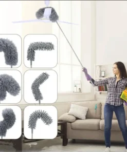 এক্সটেন্ডেবল মাইক্রোফাইবার ডাস্টিং ব্রাশ – এয়ারকন্ডিশনার, ফার্নিচার, গাড়ি ও হোম ক্লিনিংয়ের জন্য সহজে ব্যবহারযোগ্য ডাস্টার