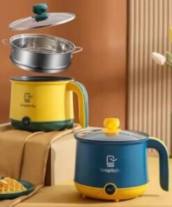 Simplicity Portable Electric Multicooker 🍲🔌🥘 | 1.8L Steamer & Multipurpose Cooking Pot 🍴🏠