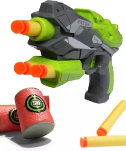 Alternative view of 2 Pcs Competition Soft Gun toy Space Gun Bundle With 8 PCs soft Bullets 3 Eva Soft Target