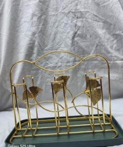 Premium Silver Glass Stand | Elegant Glass Holder Rack