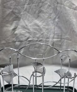 Alternative view of Premium Silver Glass Stand | Elegant Glass Holder Rack