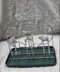 Premium Silver Glass Stand | Elegant Glass Holder Rack