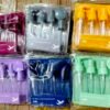 Travel Bottles 6Pcs Set Plastic Pressing Spray Bottle Travel Kit