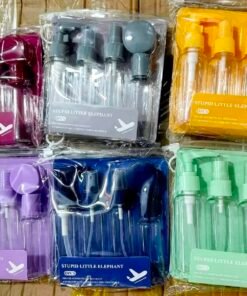 Travel Bottles 6Pcs Set Plastic Pressing Spray Bottle Travel Kit