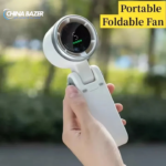 Turbo Handheld Rechargeable Fan – পোর্টেবল মিনি ইউএসবি ফ্যান (Foldable & Neck Hanging, 3600mAh)