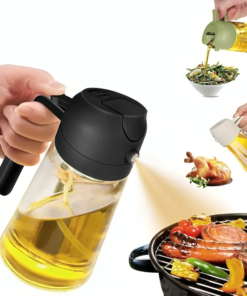 Alternative view of 2-in-1 Oil Sprayer & Dispenser Bottle – Glass Cooking Oil Spray Bottle with Handle (For Air Fryer, BBQ, Salad & Kitchen Use)