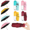 Capsule Umbrella Multicolor – Compact Foldable Mini Travel Umbrella | Lightweight Windproof Pocket Umbrella | Rain & Sun Protection Unisex
