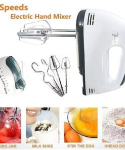 Alternative view of Scarlett Electric Egg Beater & Hand Mixer – 180W Powerful Cake Cream Mixer with 7 Speed Control & 4 Beaters (Egg, Cream & Dough Mixing Machine)