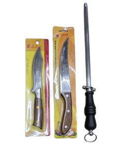 Premium Kitchen Knife + Sharpener Combo Set 🔥