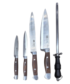 Sharp Knife + Sharpener Set – Always Ready Cutting 🔥