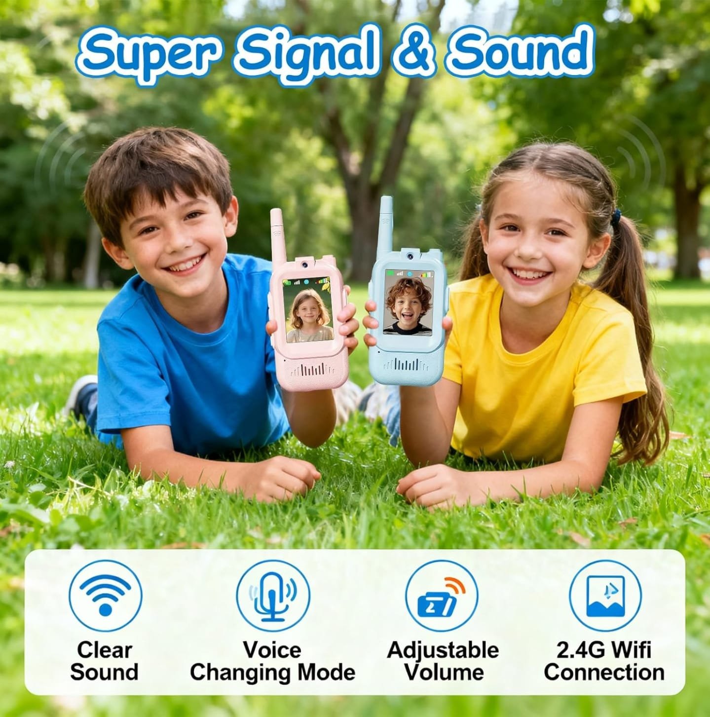 Kids Video Call Walkie Talkie 2pcs Set – বাচ্চাদের জন্য ভিডিও কল & ভয়েস চ্যাট খেলনা - Image 5