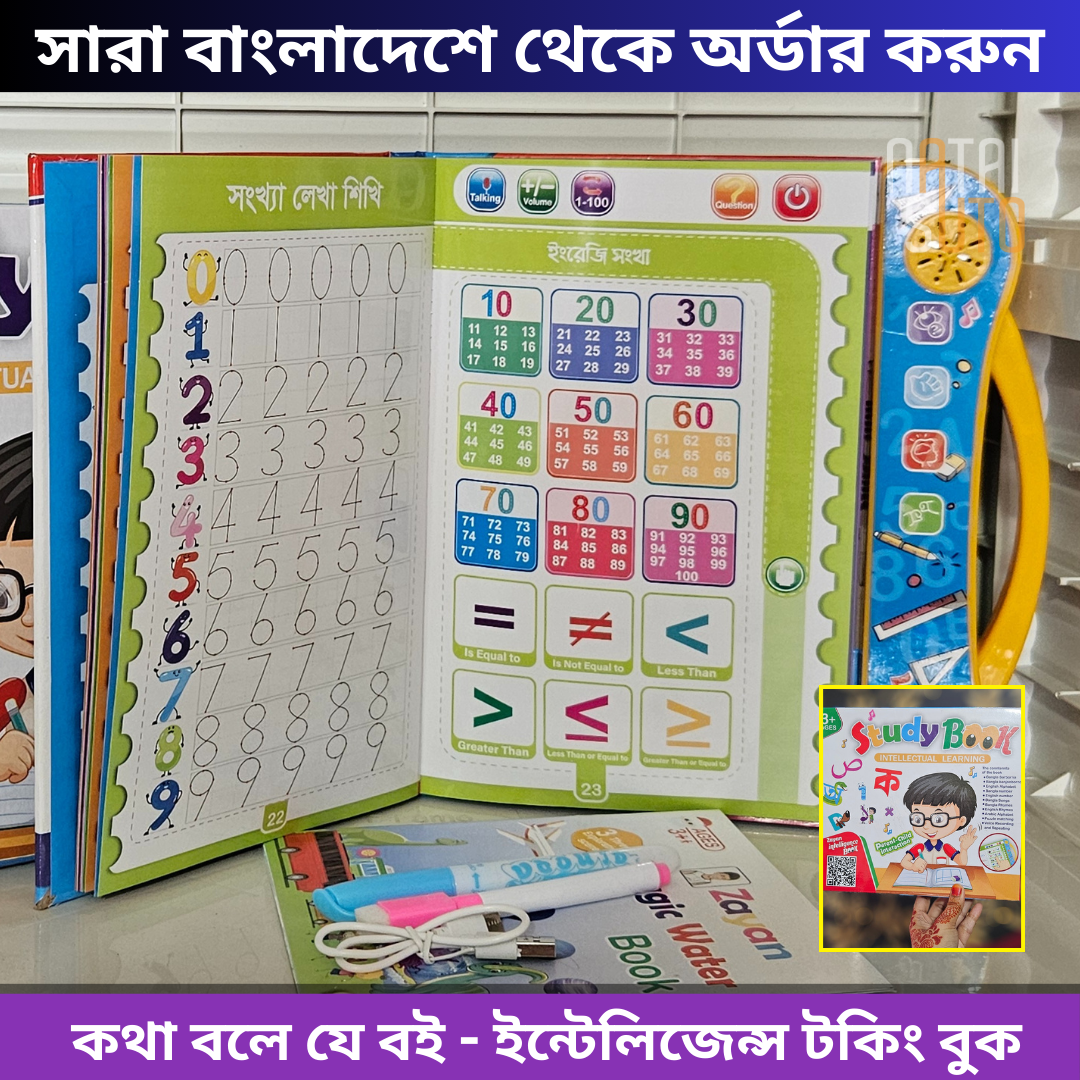 Zayan আপডেটেড ৪৮ পেইজ রিচার্জেবল ইন্টেলিজেন্স বেবি বুক – শিশুদের জন্য আকর্ষণীয় প্রি-স্কুল লার্নিং বুক (বাংলা ভার্সন) - Image 2