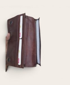 Alternative view of CITY LEATHER BD Premium Genuine Leather Long Wallet for Men - Black