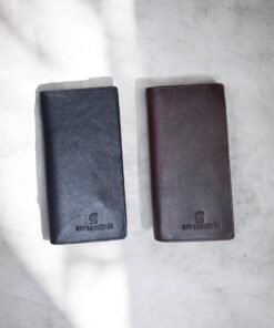 CITY LEATHER BD Premium Genuine Leather Long Wallet for Men - Black