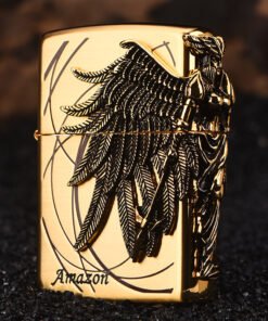 3D Zippo Style Gas Lighter – Premium Jet Flame Butane Lighter