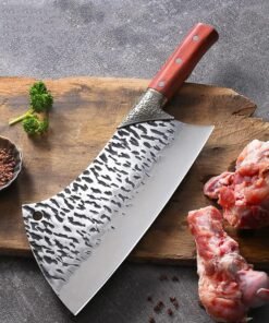 Alternative view of Premium Multi-Purpose Cleaver Knife | High-Carbon Stainless Steel Ultra Sharp Forged Kitchen Knife | Ergonomic Non-Slip Handle Meat & Vegetable Cutter