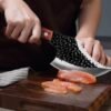 Heavy-duty forged meat cleaver knife designed for cutting meat, bones, fish, and kitchen tasks. Durable, sharp, and easy to handle.