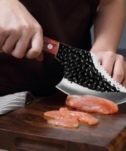 Heavy-duty forged meat cleaver knife designed for cutting meat, bones, fish, and kitchen tasks. Durable, sharp, and easy to handle.