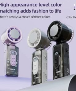 রিচার্জেবল Semiconductor Cooling Fan – 100 Speed Portable Mini Cooler Fan | 3600mAh Fast Charging Fan