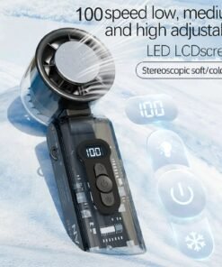Alternative view of রিচার্জেবল Semiconductor Cooling Fan – 100 Speed Portable Mini Cooler Fan | 3600mAh Fast Charging Fan