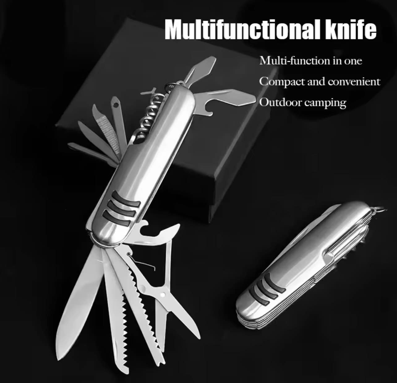 Multi-Utility 11-in-1 Folding Knife Tool Set - Image 2