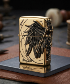 3D Zippo Style Gas Lighter – Premium Jet Flame Butane Lighter