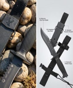 OSO NEGRO Columbia Premium Tactical Knife – মাংস কাটিং, সবজি কাটিং ও Outdoor Activities এর জন্য Heavy Duty Knife