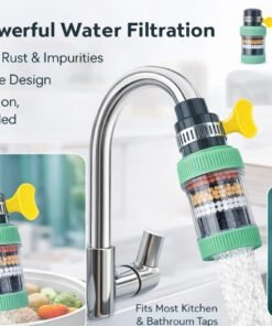 Faucet Anti Splash Filter 360 Degree Rotating Water Tap Filter for Kitchen and Bathroom