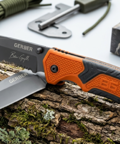 Gerber Bear Grylls Survival Folding Knife – 8" Open Length, 112g Lightweight Tactical Pocket Knife