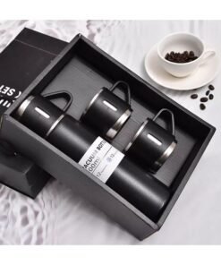 500ML Stainless Steel Thermo Vacuum Flask Gift Set with Cup | Double Wall Insulated Travel Bottle