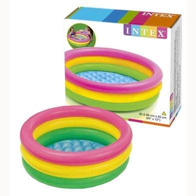 Intex 34 Inch Inflatable Baby Pool & Bath Tub – ফ্রি Air Pump + 25pcs Colorful Ball - Image 2