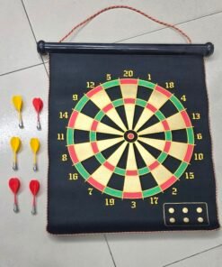 Alternative view of BIG SIZE Magnetic Dartboard Black 17 Inch | 6 Magnetic Darts | Safe Indoor & Outdoor Dart Game for Kids & Adults