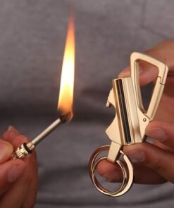 Alternative view of Ultimate EDC Multitool Keychain – 3-in-1 Carabiner Key Ring, Bottle Opener & Instant Ignition Fire Starter