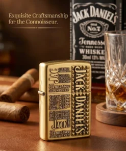 Zippo Windproof Lighter | Metal Long Lasting Jack Daniel’s Edition Pocket Lighter