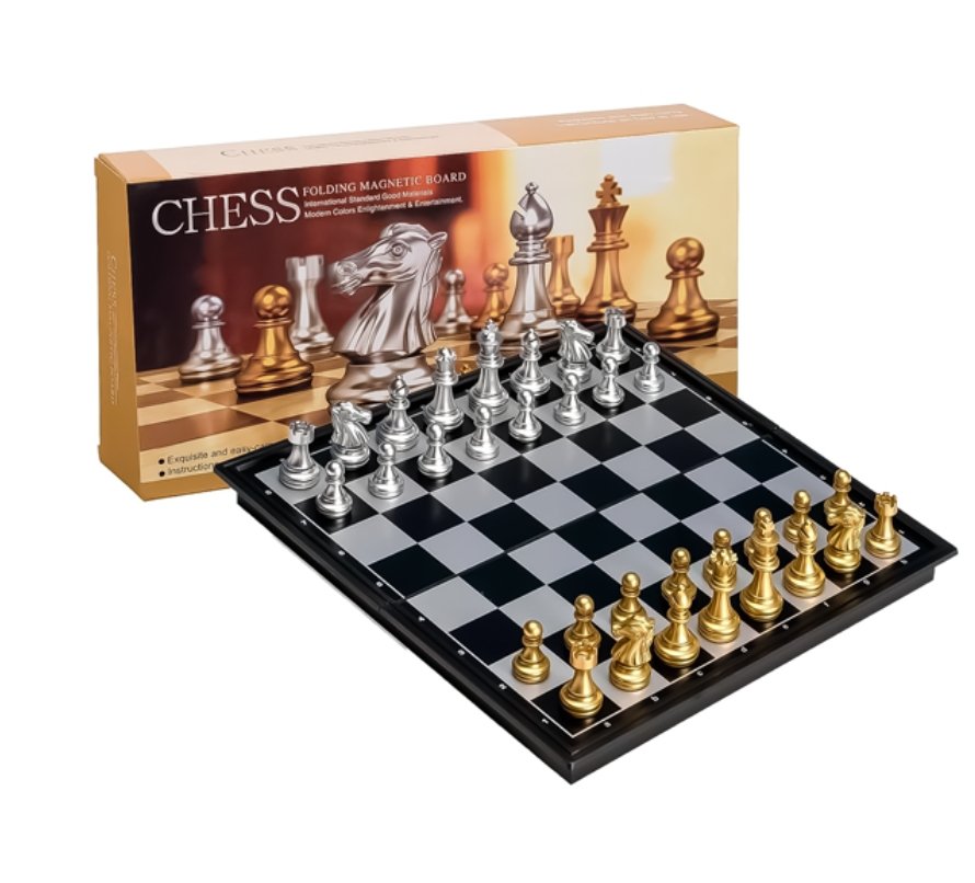 Premium Magnetic Chess Board | Folding Travel Chess Set | 9.8", 12.5" & 14.2" Sizes - Image 2