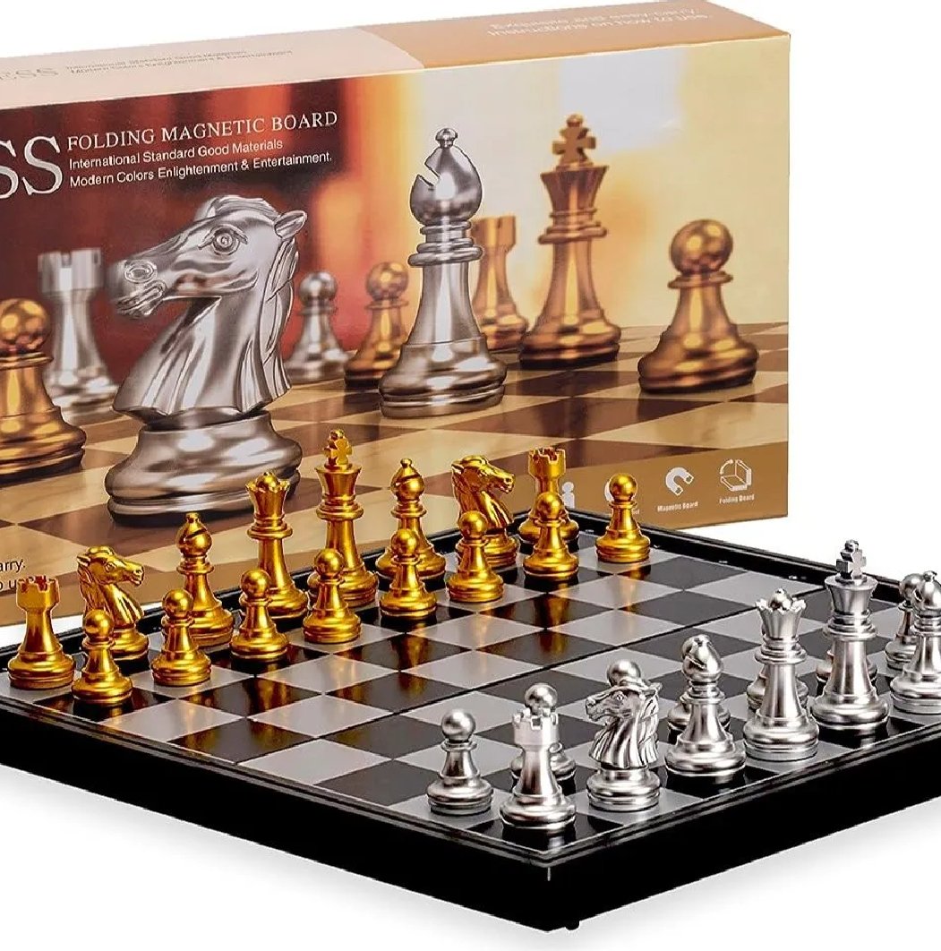 Premium Magnetic Chess Board | Folding Travel Chess Set | 9.8", 12.5" & 14.2" Sizes