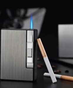 Luxury Metal Windproof Blue Flame Cigarette Lighter – Heavy-Duty & Elegant Design