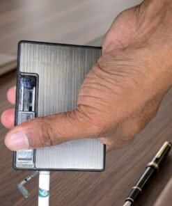 Alternative view of Luxury Metal Windproof Blue Flame Cigarette Lighter – Heavy-Duty & Elegant Design