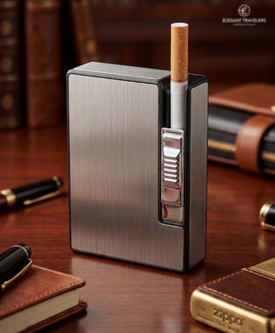 Luxury Metal Windproof Blue Flame Cigarette Lighter – Heavy-Duty & Elegant Design - Image 5